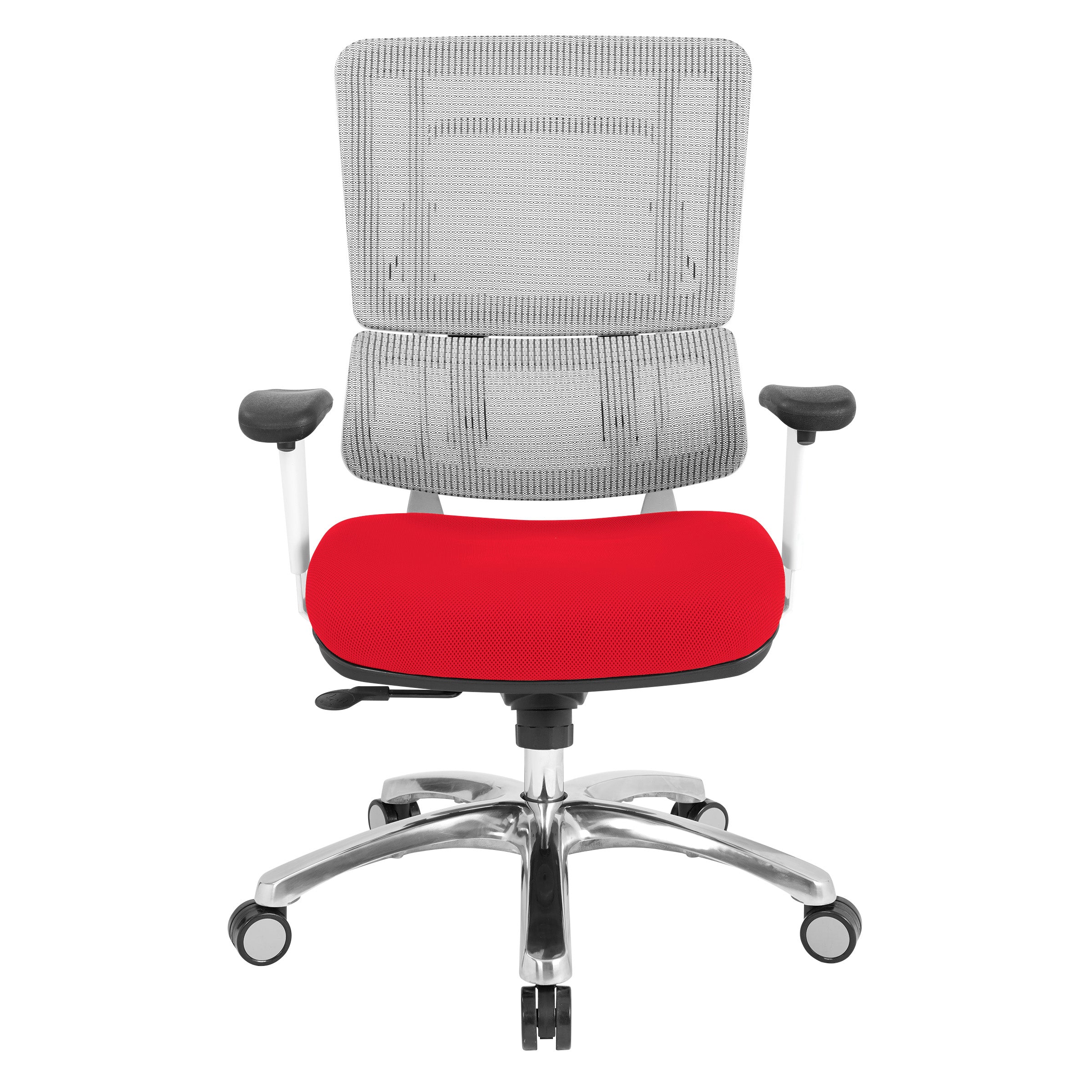 White Vertical Mesh Chair